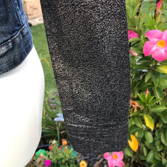 ☘️🌸 Express Denim silver sleeves Jacket 🌸☘️ - Picture 4 of 11
